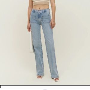 Reformation Alyssa Wide Leg Jeans